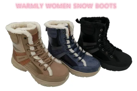 Calorosamente Snow Boots Stivali Donna Casual Cotone Boots Femminile sono usciti
