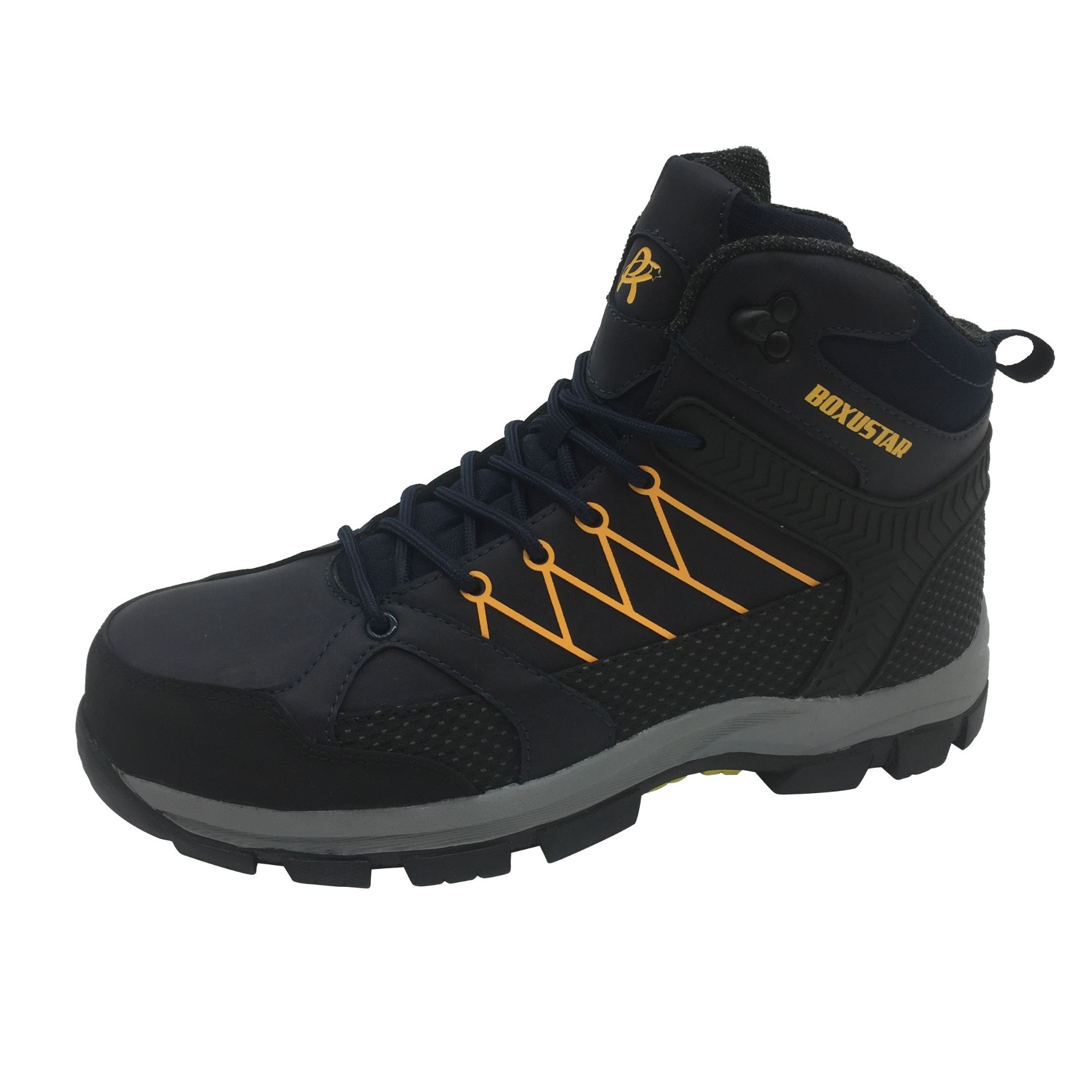 Fashionable and durable steel toe boots high quality men's work boots safety shoes