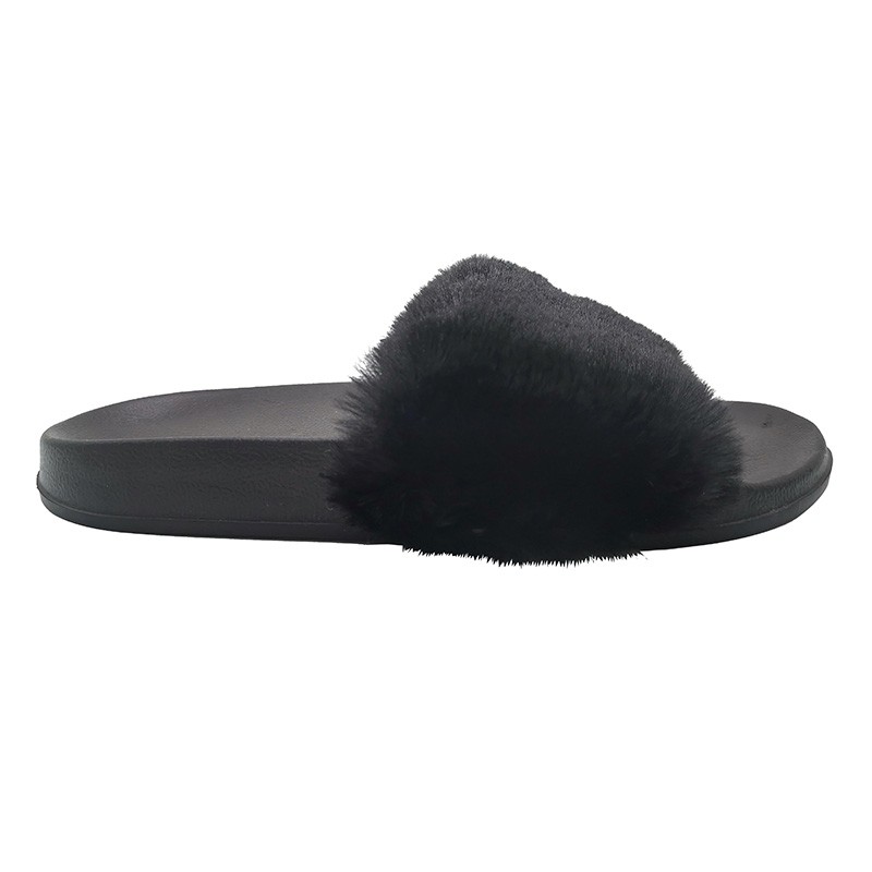 Women's fox fur slide sandals, custom fur is welcome, made of fur and eva sole Manufacturers, Women's fox fur slide sandals, custom fur is welcome, made of fur and eva sole Factory, Supply Women's fox fur slide sandals, custom fur is welcome, made of fur and eva sole