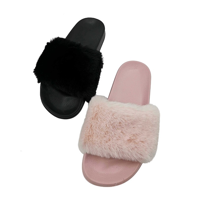 Women's fox fur slide sandals, custom fur is welcome, made of fur and eva sole Manufacturers, Women's fox fur slide sandals, custom fur is welcome, made of fur and eva sole Factory, Supply Women's fox fur slide sandals, custom fur is welcome, made of fur and eva sole