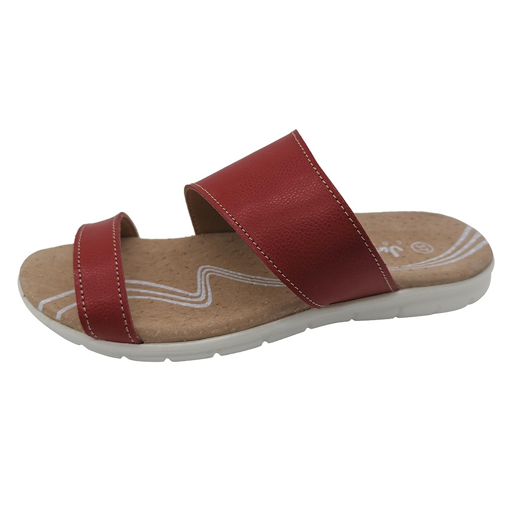 Women's leather slide sandal, pig skin footbed, comfortable Manufacturers, Women's leather slide sandal, pig skin footbed, comfortable Factory, Supply Women's leather slide sandal, pig skin footbed, comfortable