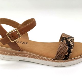 Sandalo primaverile da donna con tomaia sintetica e suola in PVC