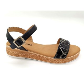 Women's fashion spring sandal with synthetic upper & PVC outsole