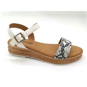 Women's fashion spring sandal with synthetic upper & PVC outsole