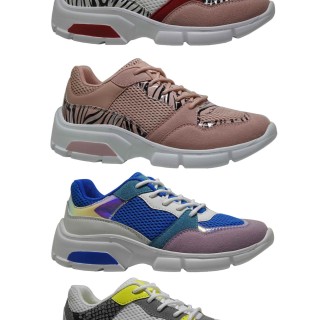 Sneaker chaude pour femmes avec maille / maille supérieure, chaussures de sport