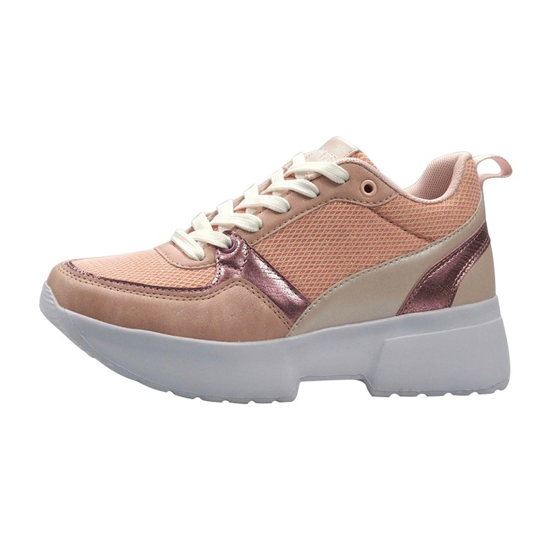 Sneaker chaude pour femmes avec maille / maille supérieure, chaussures de sport