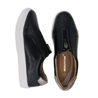 Dernières chaussures de sport en cuir blanc avec tige en cuir et semelle extérieure en caoutchouc