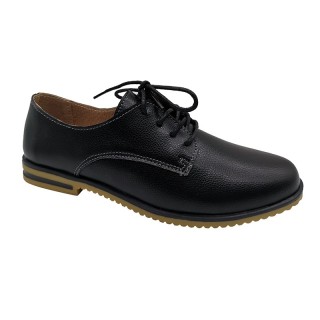 BXWDL-200702 Spring 2021 Lady Fashion Flat Casual Shoes avec tige en cuir et semelle extérieure en TPR