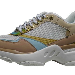 SS2021 Dernières chaussures décontractées pour femmes avec tige en mesh / pu et semelle extérieure en MD