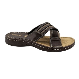 Sandale décontractée avec tige en PU / toile et semelle extérieure en PU