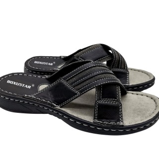 Sandale décontractée avec tige en PU / toile et semelle extérieure en PU