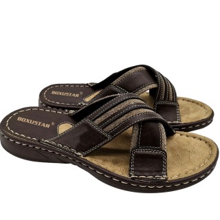 Sandale décontractée avec tige en PU / toile et semelle extérieure en PU