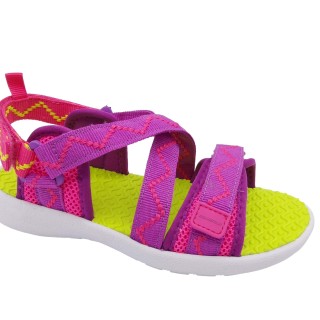 Sandale pour enfants avec tige en bande Webbon et semelle extérieure en EVA, douce et confortable