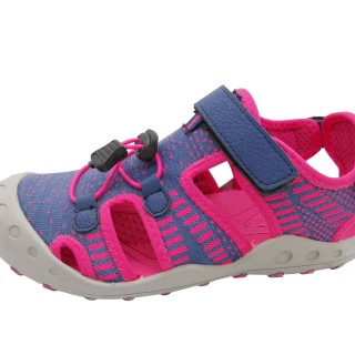 Dernières sandales pour enfants été 2021 avec tige en tricot et semelle extérieure en caoutchouc