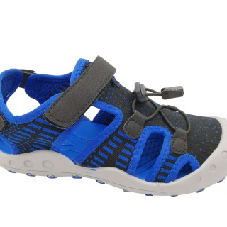 Dernières sandales pour enfants été 2021 avec tige en tricot et semelle extérieure en caoutchouc