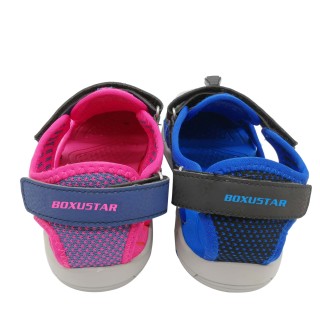 Dernières sandales pour enfants été 2021 avec tige en tricot et semelle extérieure en caoutchouc