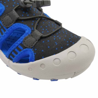 Dernières sandales pour enfants été 2021 avec tige en tricot et semelle extérieure en caoutchouc