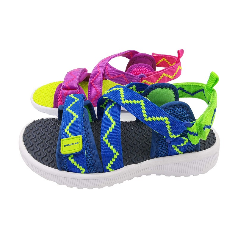 Kids Sandal with webbon tape upper and EVA outsole, soft and comfortable