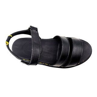 Sandale compensée au talon pour femme, avec tige synthétique et semelle extérieure en PU