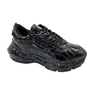 Baskets noires pour hommes, mode et style de vie, avec tige en mesh et semelle extérieure en eva, légères et confortables