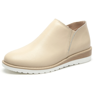 Sapatos femininos de couro BXAW211 com sola PU, estilo de vida confortável e moderno,