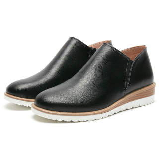 Sapatos femininos de couro BXAW211 com sola PU, estilo de vida confortável e moderno,