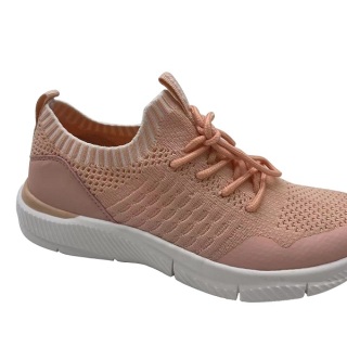 Modischer Damen-Sneaker mit Flyknit-PU-Obermaterial und Eva-Laufsohle, leicht und bequem