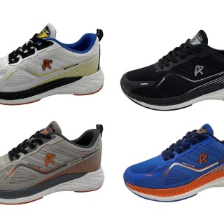 Baskets mode pour hommes, avec tige en maille Jacquard et nylon avec semelle extérieure peinte, légères et confortables