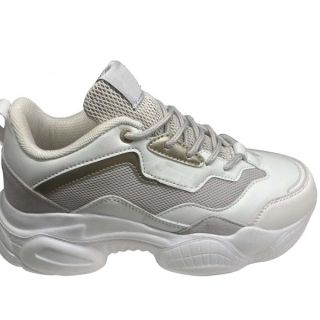 Neuester Freizeit-Sneaker mit Obermaterial aus PU/Mesh und Eva-Laufsohle