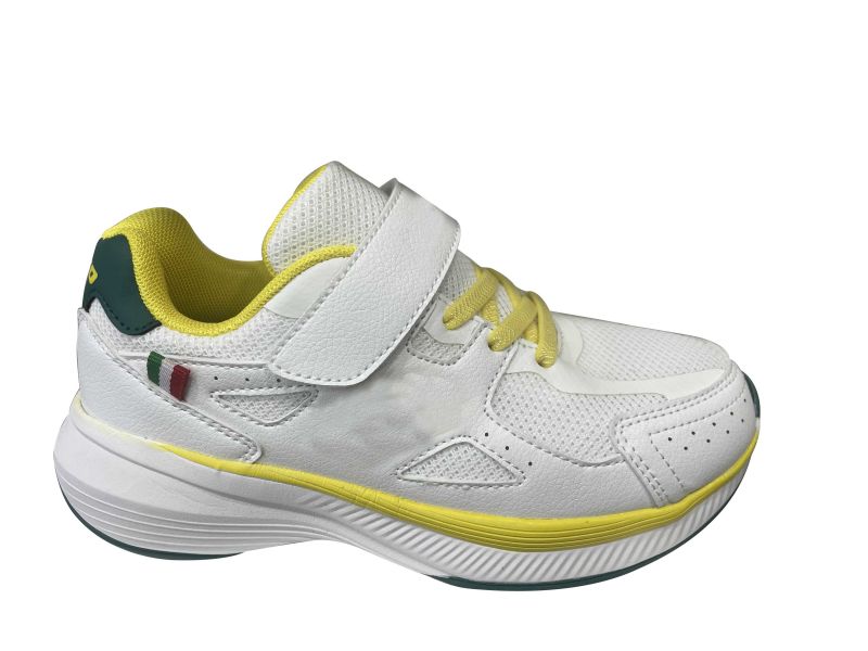 Kids Sports Shoes with white pu mesh upper and eva outsole Manufacturers, Kids Sports Shoes with white pu mesh upper and eva outsole Factory, Supply Kids Sports Shoes with white pu mesh upper and eva outsole