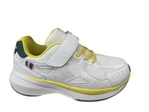 Chaussures de sport pour enfants avec tige en maille PU blanche et semelle extérieure en EVA