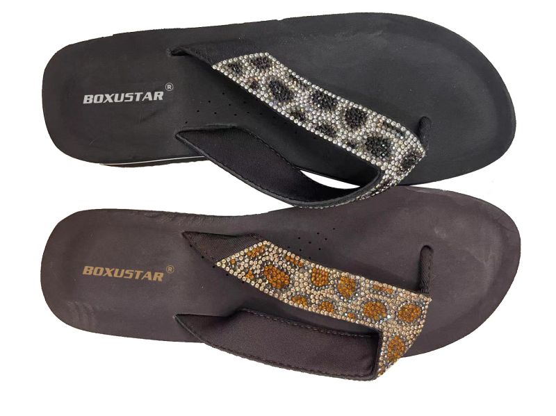 women's Flip Flop , PU with studs ,EVA outsole, perfect comfort