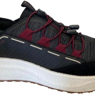 Running sports, cow suede/flyknit/PU upper, popcorn phylon outsole