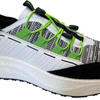 Running sports, cow suede/flyknit/PU upper, popcorn phylon outsole