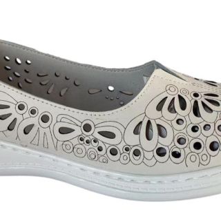 Women's shoes for seniors with action leather upper and pu outsole