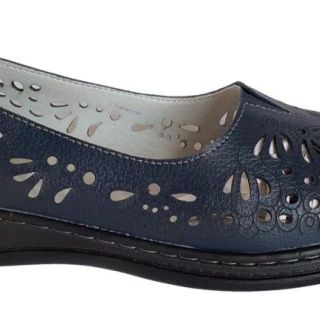 Women's shoes for seniors with action leather upper and pu outsole