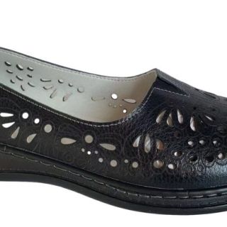 Women's shoes for seniors with action leather upper and pu outsole