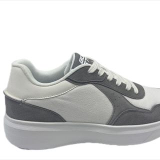 Silver Color Leather Casual Sneakers Casual Shoes running shoes for men
