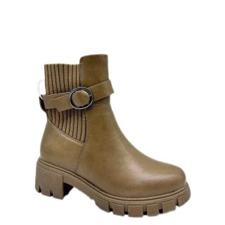 New Vogue Korea Style Chunky Heel Boots Height Increasing Rain Boot Round Toe City Walk Water Boots For Women