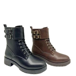 Elegant boots Fashion Designer Boots Shoes Black Women's Ankle Leather Boots for Ladies