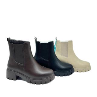 4E Wide Shoes Factory Wholesale Custom Ladies Casual Fashion Classic Pu Students Comfortable Flat Lady martin boots Women Boots