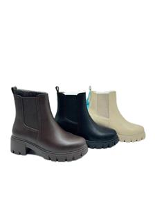 4E Wide Shoes Factory Wholesale Custom Ladies Casual Fashion Classic Pu Students Comfortable Flat Lady martin boots Women Boots