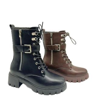 2024 Fashion Designer Boots Shoes Black Women's Ankle Leather Boots for Ladies