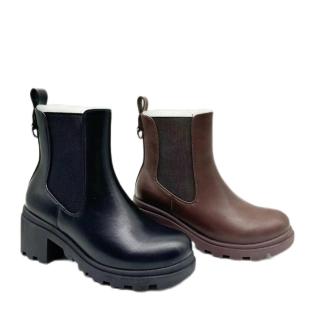 Women Fashion Boots Slip On Ankle Boots Platform Knitted Ladies Autumn Short Boots