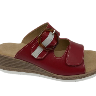 Wholesale new comfortable genuine leather sandals ladies PU upper fancy sandals for ladies