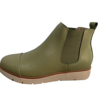 Elegant High Quality Grain Leather Solid Colors Shoes Women Pointy Toe Ankle Boots