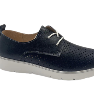 Large size flat 1cm ladies single casual shoes women leather pointed soft sole four seasons working shoes