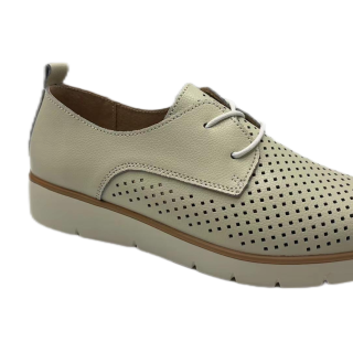 Large size flat 1cm ladies single casual shoes women leather pointed soft sole four seasons working shoes