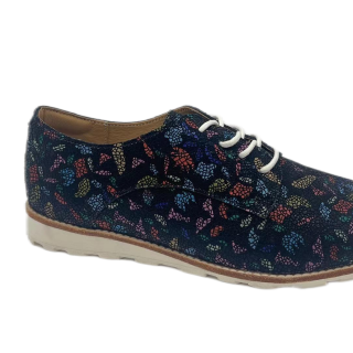 New arrivals floral woman flat shoes sneakers fashionable leather shoe woman