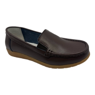 New leather small white shoes versatile flat bottomed women's casual sports shoe